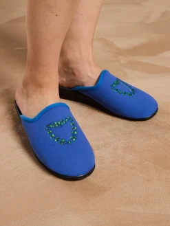 Femme Pédiconfort Lot de 2 paires de mules brodées