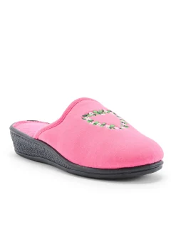 Femme Pédiconfort Lot de 2 paires de mules brodées