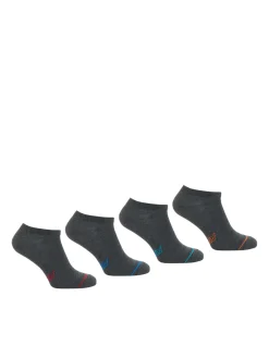 Homme Athéna Lot de 4 paires de socquettes low cut