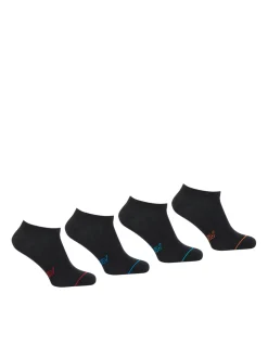 Homme Athéna Lot de 4 paires de socquettes low cut
