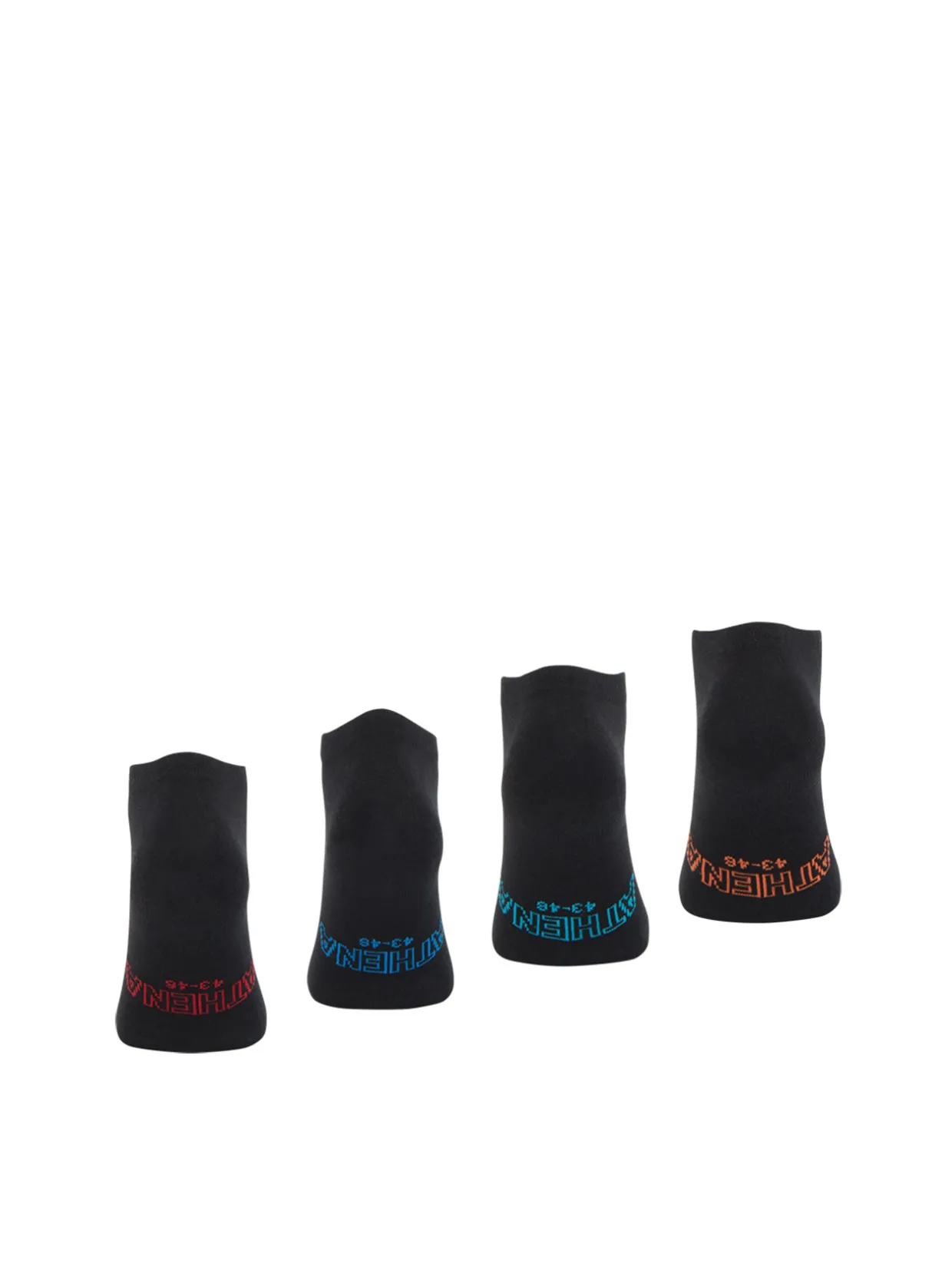 Homme Athéna Lot de 4 paires de socquettes low cut