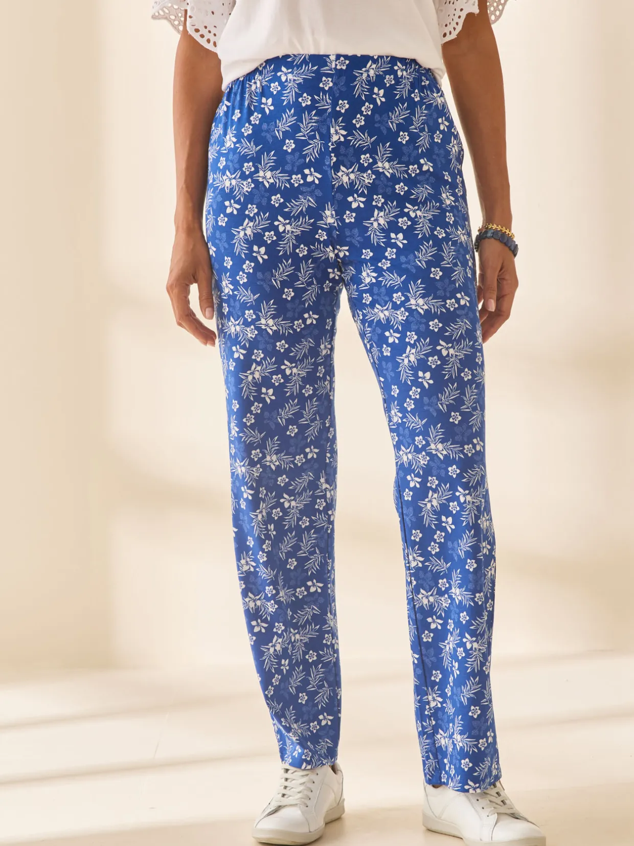 Femme Daxon Lot de 2 pantalons élastiqués en maille