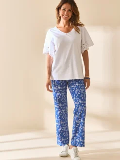 Femme Daxon Lot de 2 pantalons élastiqués en maille