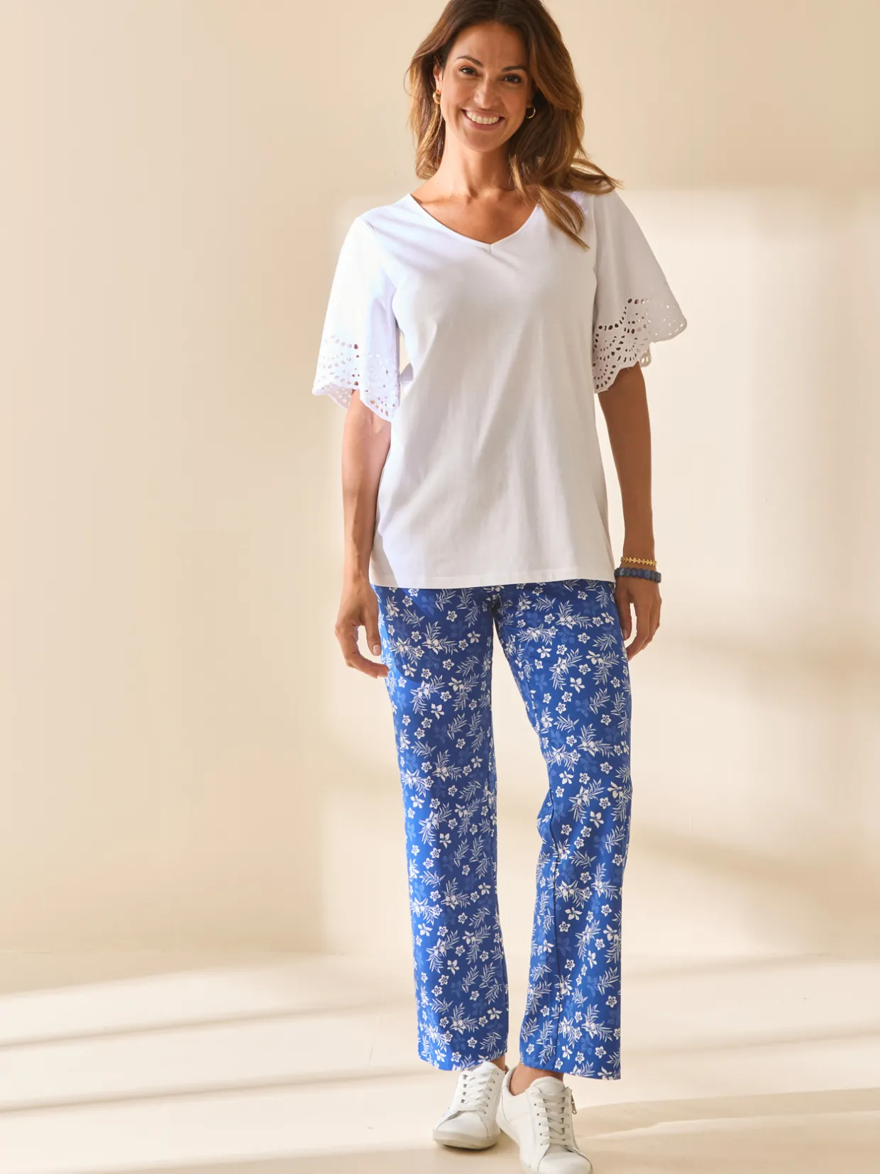 Femme Daxon Lot de 2 pantalons élastiqués en maille