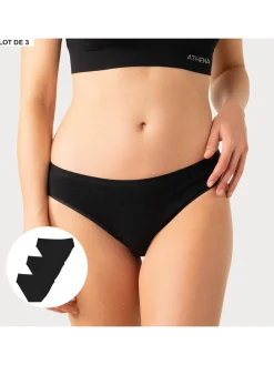 Athéna Lot de 3 slips Basic Ecopack