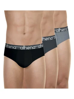 Homme Athéna Lot de 3 slips coton confort