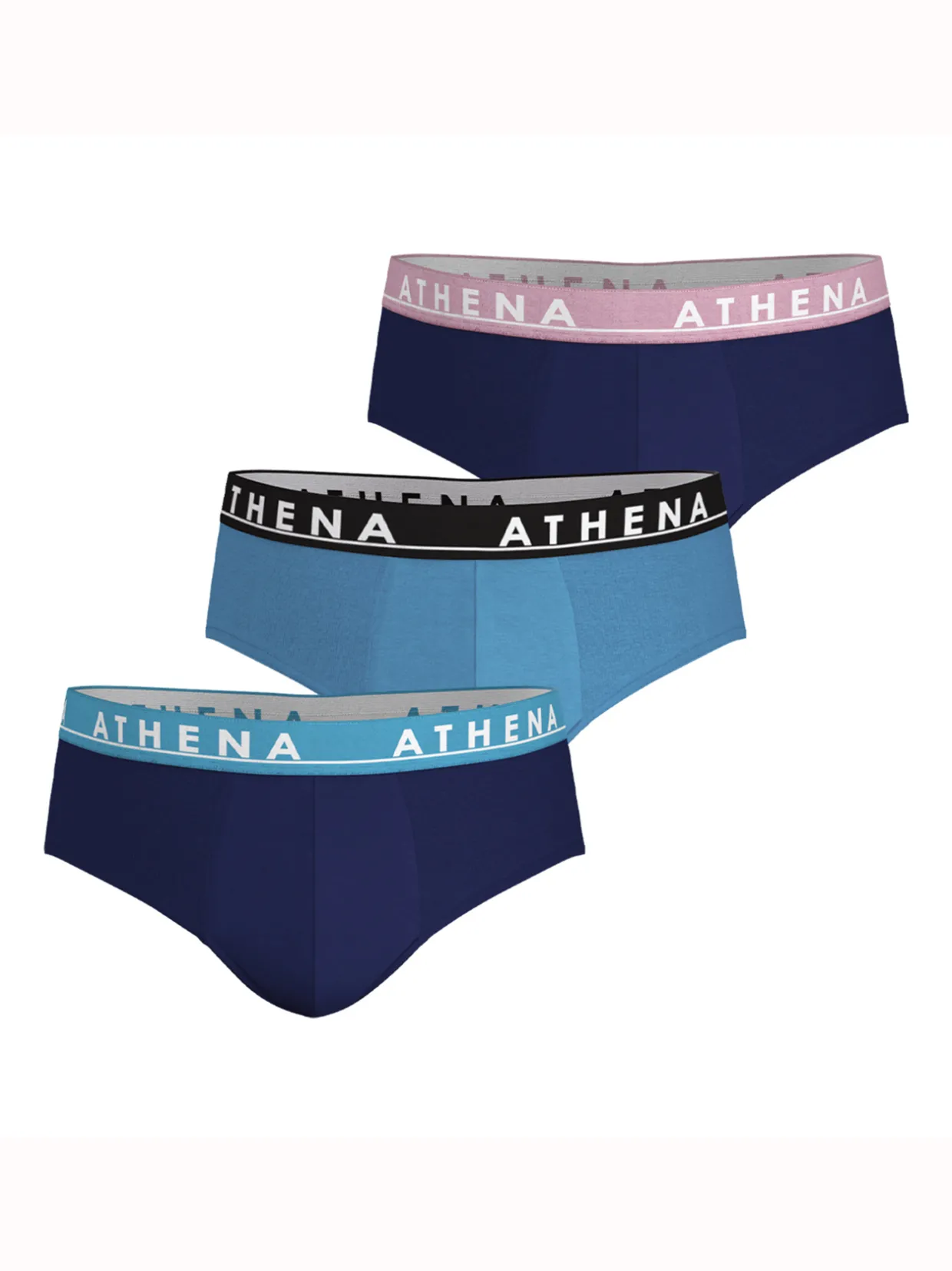 Homme Athéna Lot de 3 slips EASY COLOR