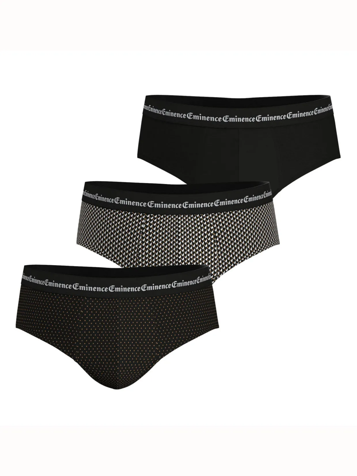 Homme Eminence Lot de 3 slips homme Business Print