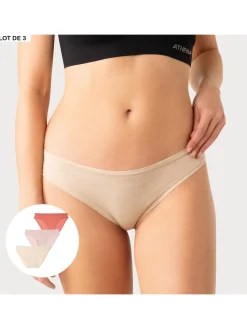 Athéna Lot de 3 slips Micro Ecopack