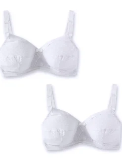 Daxon Lot de 2 soutiens-gorge dentelle