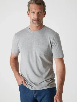 Homme Daxon Lot de 2 tee-shirt effet chiné