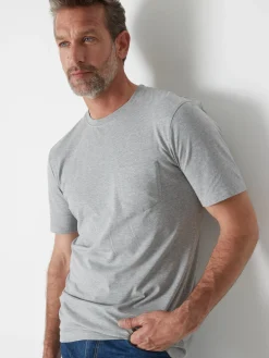 Homme Daxon Lot de 2 tee-shirt effet chiné