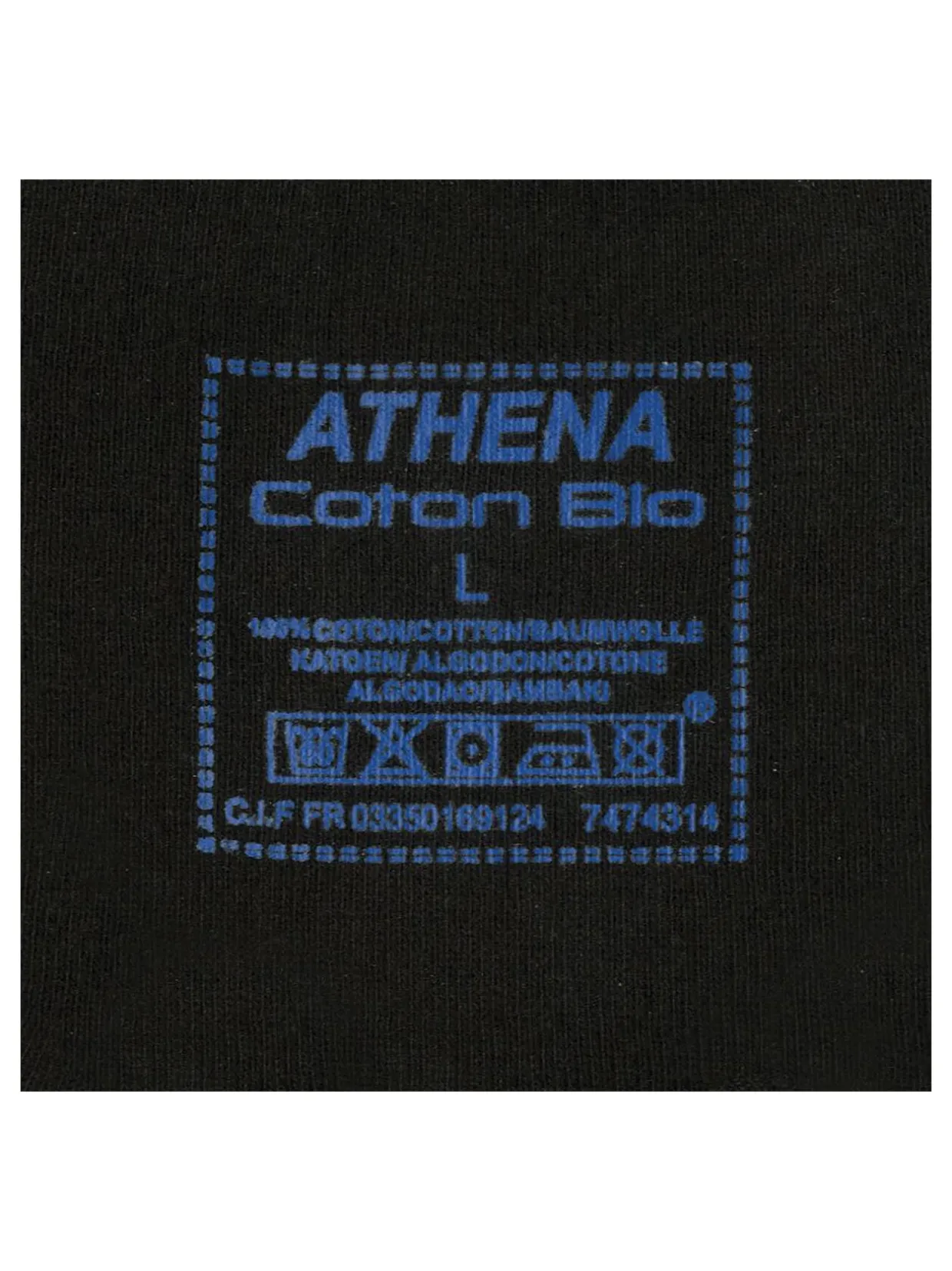 Homme Athéna Lot de 2 tee-shirts col V coton bio