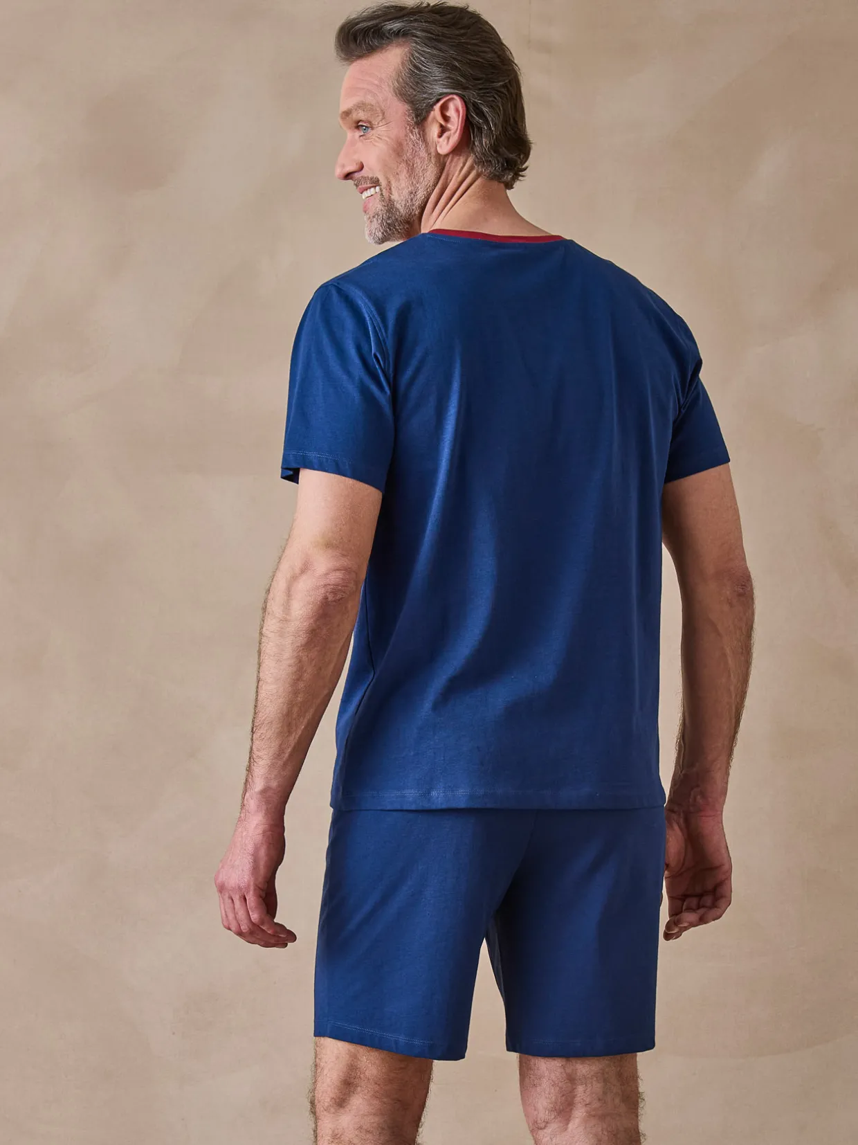 Homme Daxon Lot pyjashort + pyjama jersey pur coton