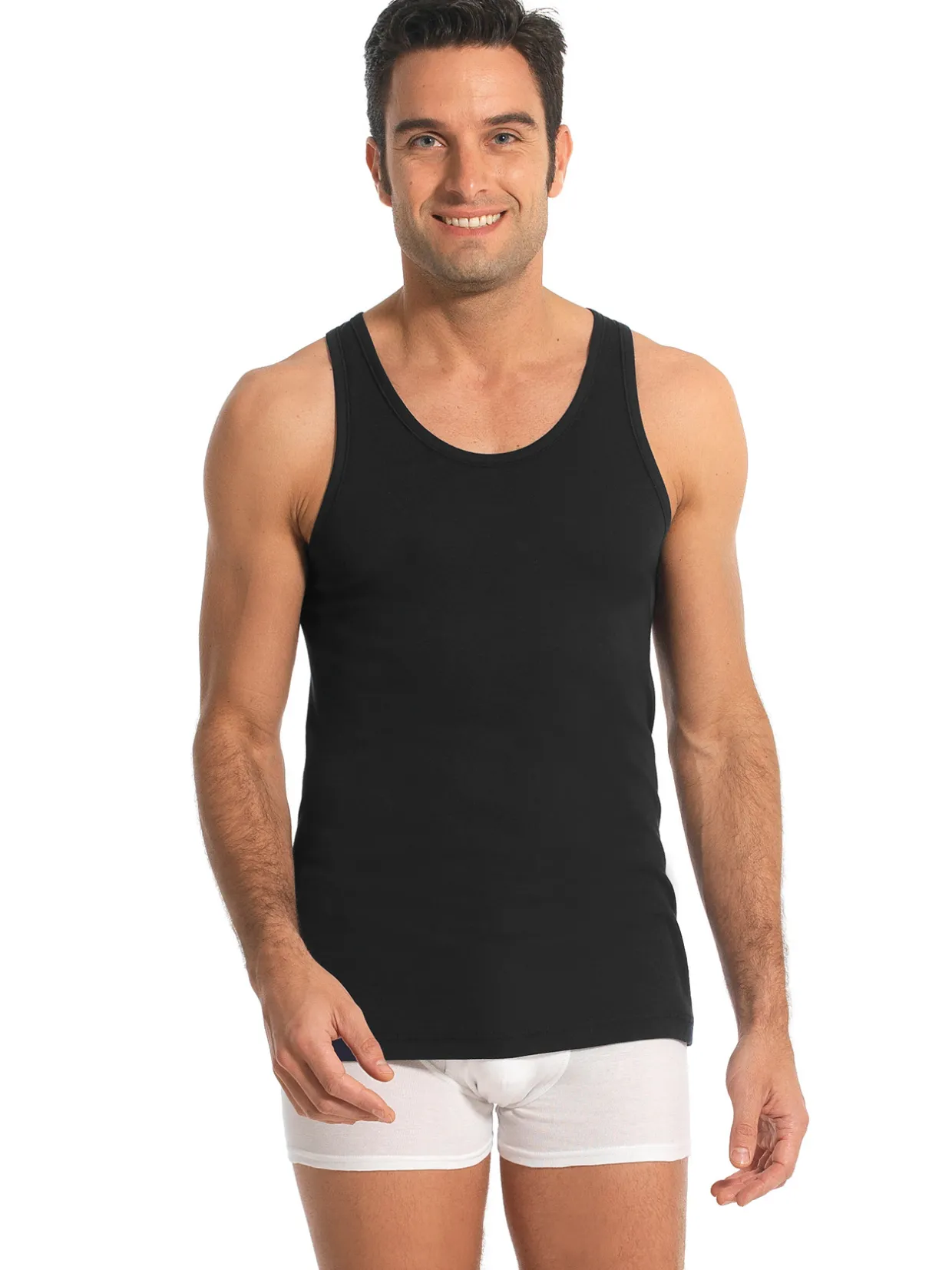 Homme Eminence Maillots coton sans manches lot de 2