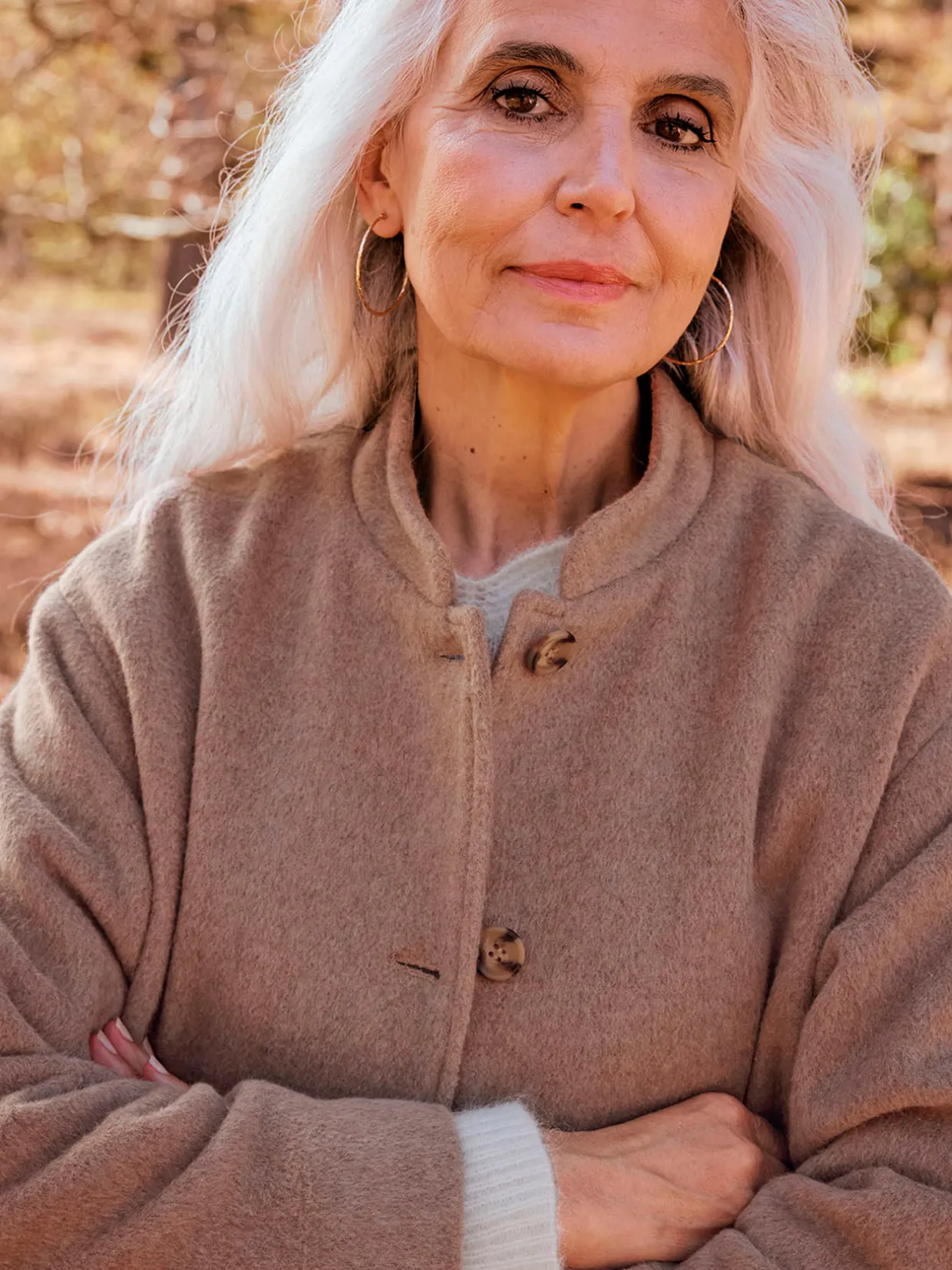 Femme Daxon Manteau avec laine et écharpe amovible