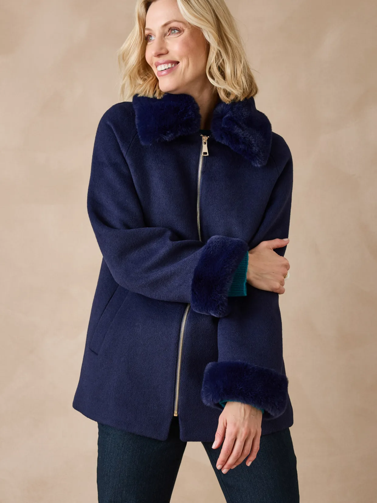 Femme Daxon Manteau court coupe ample