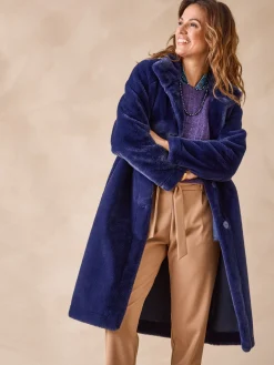 Femme Daxon Manteau imitation fourrure