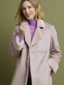 Femme Daxon Manteau mi-long peau lainée