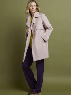 Femme Daxon Manteau mi-long peau lainée