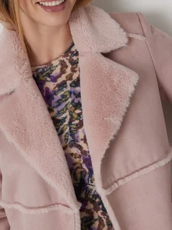 Femme Daxon Manteau mi-long peau lainée