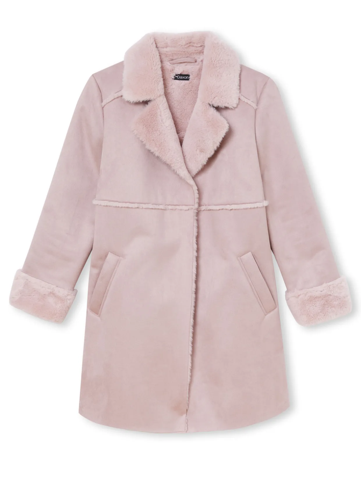 Femme Daxon Manteau mi-long peau lainée