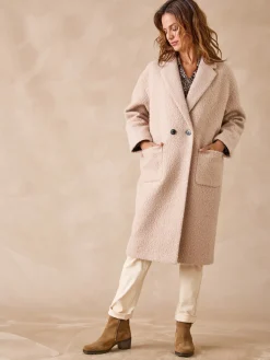 Femme Daxon Manteau tissu bouclette