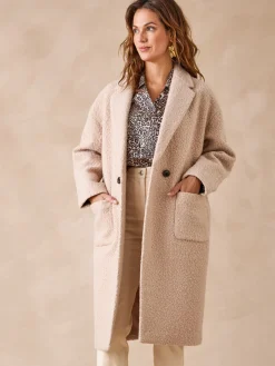 Femme Daxon Manteau tissu bouclette