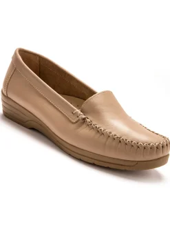 Femme Pédiconfort Mocassins à plateau lisse grande largeur