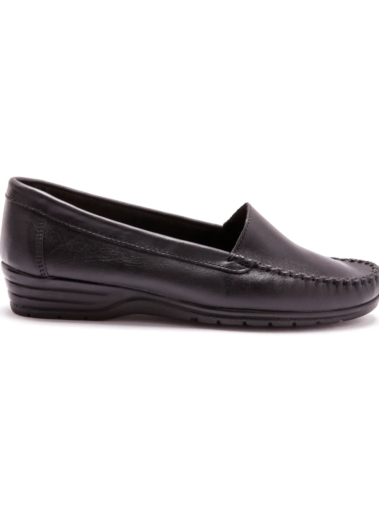 Femme Pédiconfort Mocassins à plateau lisse grande largeur