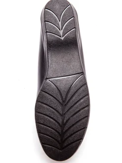 Femme Pédiconfort Mocassins à plateau lisse grande largeur