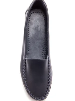 Femme Pédiconfort Mocassins à plateau lisse grande largeur