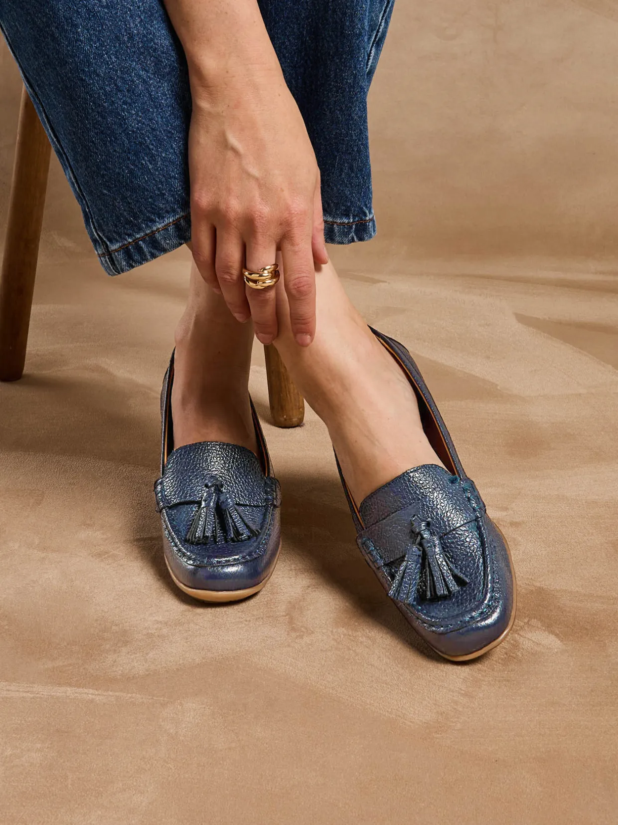 Femme Pédiconfort Mocassins à pompons