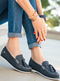 Femme Pédiconfort Mocassins à pompons