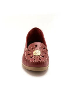 Femme Pédiconfort Mocassins ajourés grande largeur