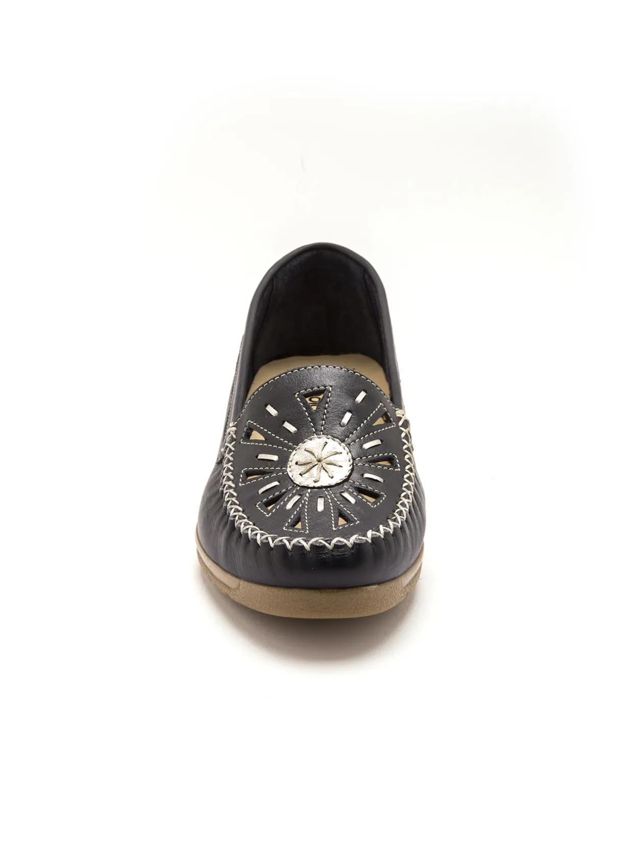 Femme Pédiconfort Mocassins ajourés largeur confort