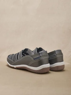 Femme Pédiconfort Mocassins ajourés élastiqués