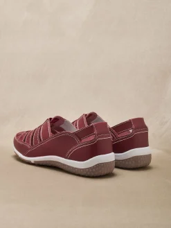 Femme Pédiconfort Mocassins ajourés élastiqués