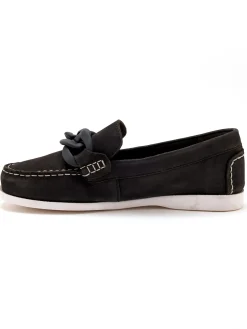 Femme Pédiconfort Mocassins bateau cuir nubuck