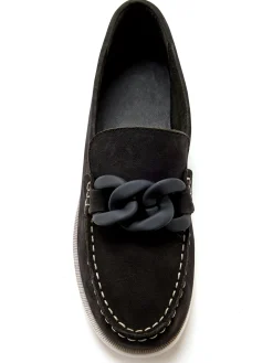 Femme Pédiconfort Mocassins bateau cuir nubuck