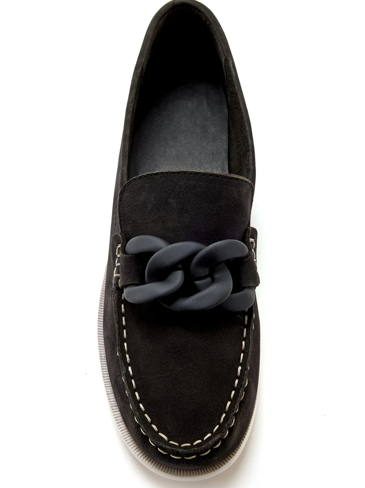 Femme Pédiconfort Mocassins bateau cuir nubuck