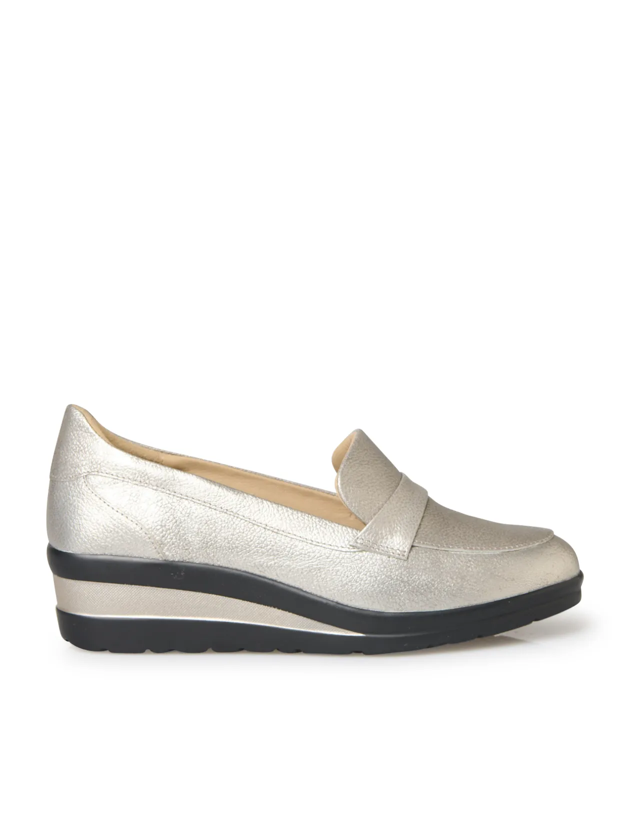 Femme Pédiconfort Mocassins compensés à aérosemelle