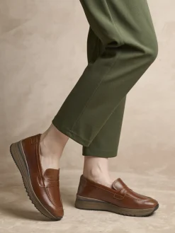 Femme Pédiconfort Mocassins compensés aérosemelle amovible