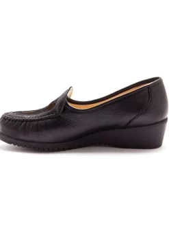 Femme Pédiconfort Mocassins cuir grande largeur souples