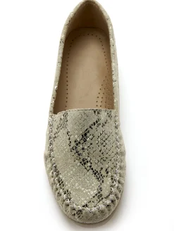 Femme Pédiconfort Mocassins cuir imprimé largeur confort