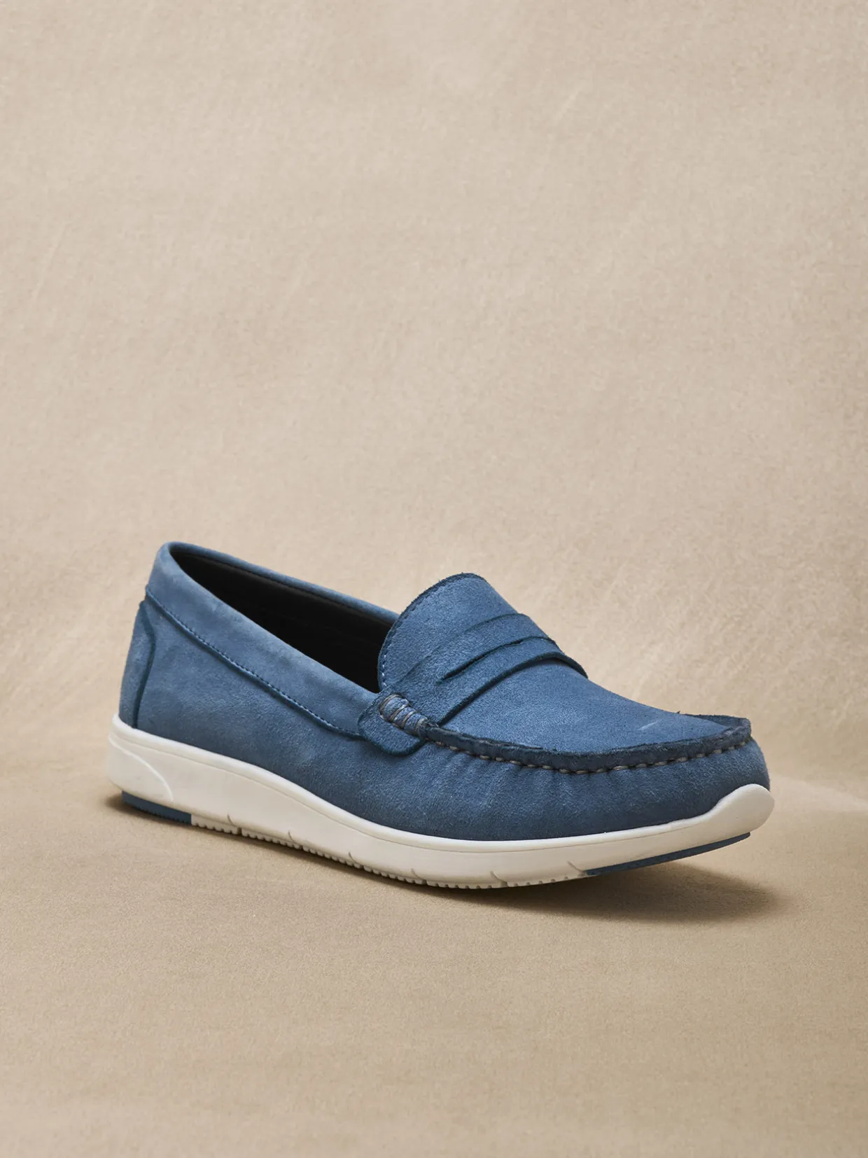 Femme Pédiconfort Mocassins cuir velours