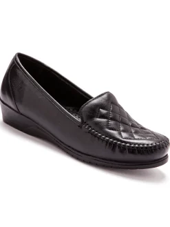 Femme Pédiconfort Mocassins en cuir
