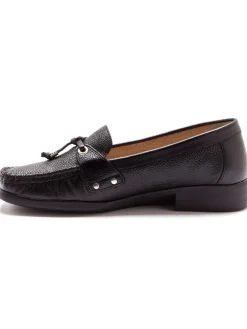 Femme Pédiconfort Mocassins en cuir plateau cousu main