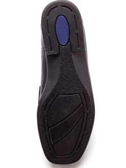 Femme Pédiconfort Mocassins en cuir plateau cousu main