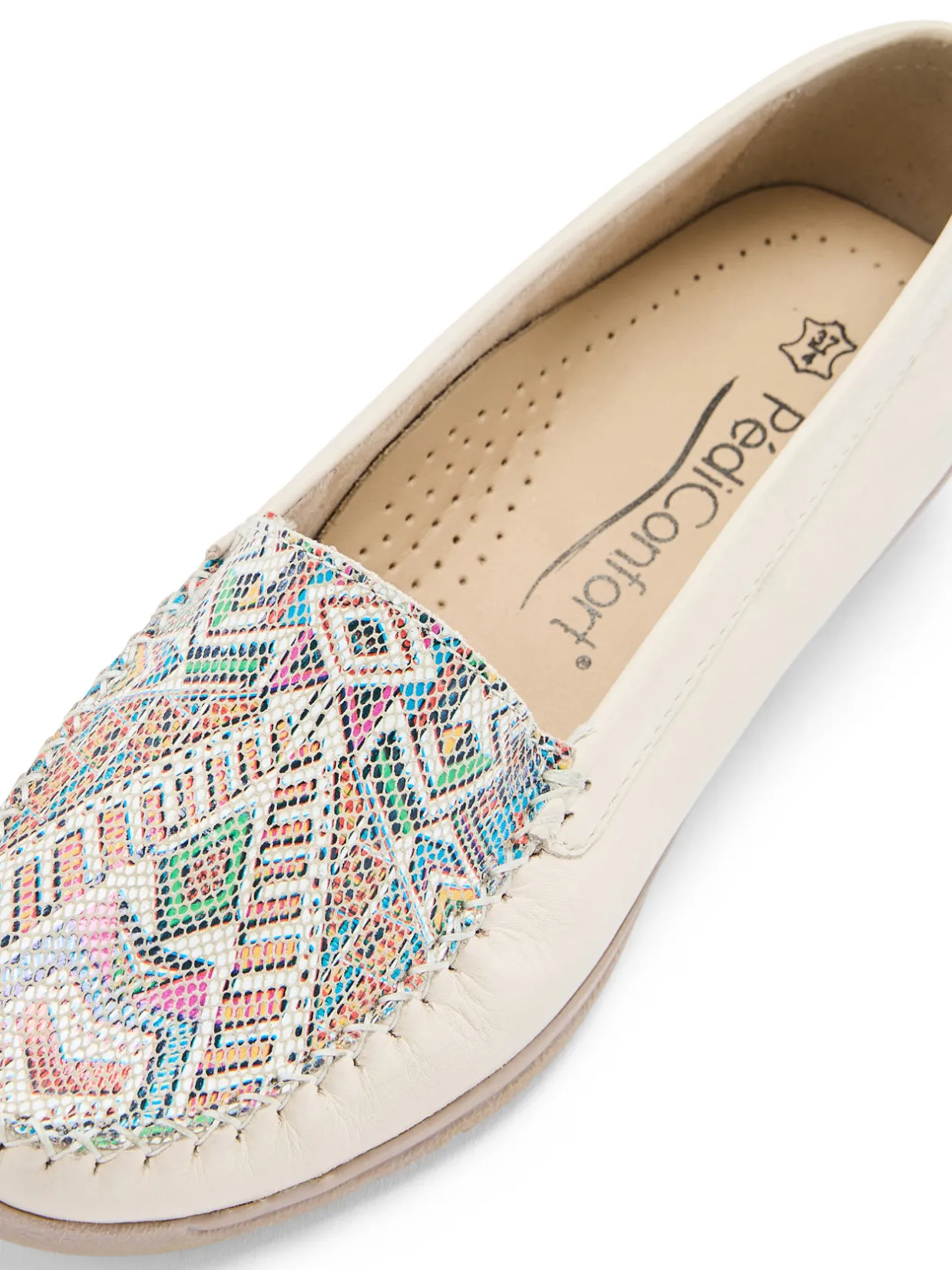 Femme Pédiconfort Mocassins ethniques grande largeur